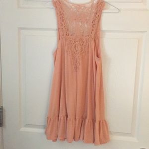 Peach Crochet Top